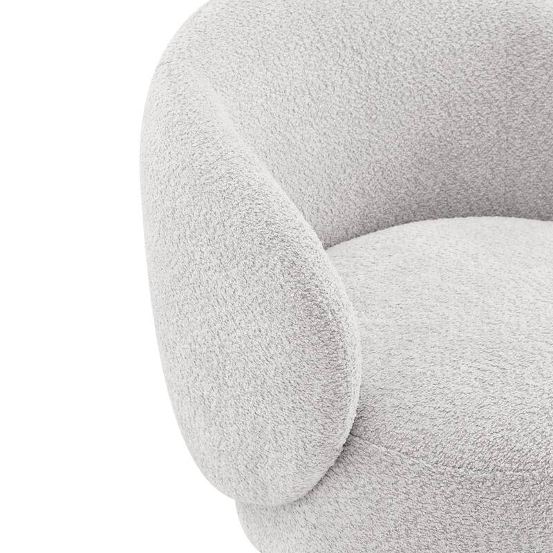 Spruce & Spring Ariel Upholstered Swivel Accent Chair Fabric