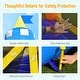 preview thumbnail 6 of 6, Kids Inflatable Bounce House Magic Castle with Large Jumping Area with 735W Blower - 142.5" x 107.5" x 92.5" (L x W x H)