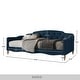 preview thumbnail 19 of 22, CraftPorch Modern Linen Nailhead Button Tufted Twin Daybed