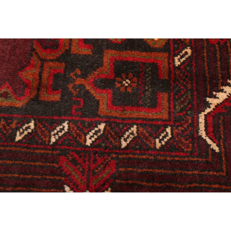 ECARPETGALLERY Hand-knotted Teimani Dark Brown Wool Rug - 3'8 x 6'1
