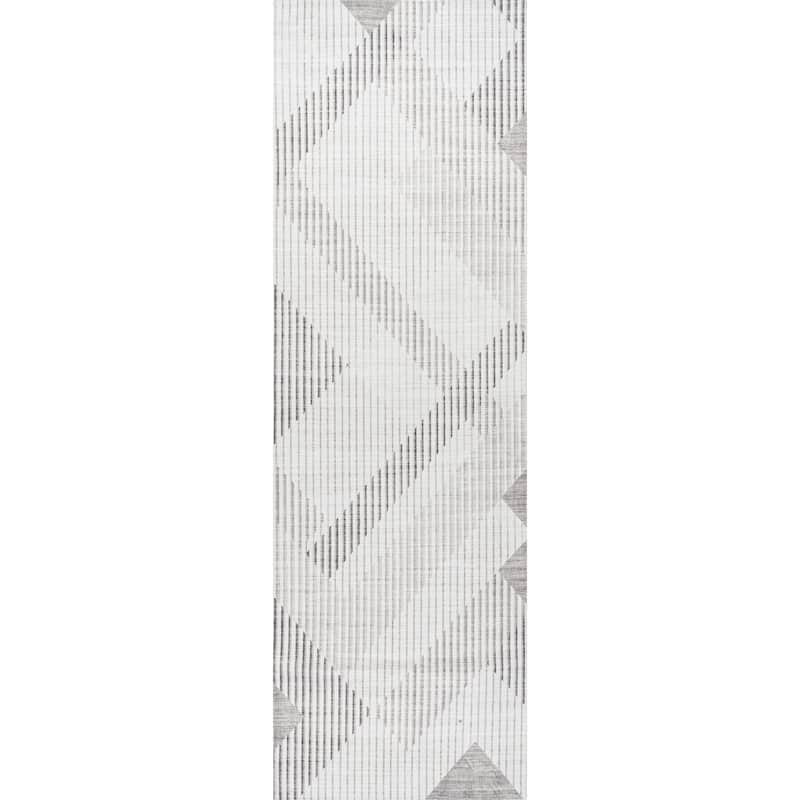 Nuloom Azzie SpinClean Modern Zig Zag Machine Washable Area Rug