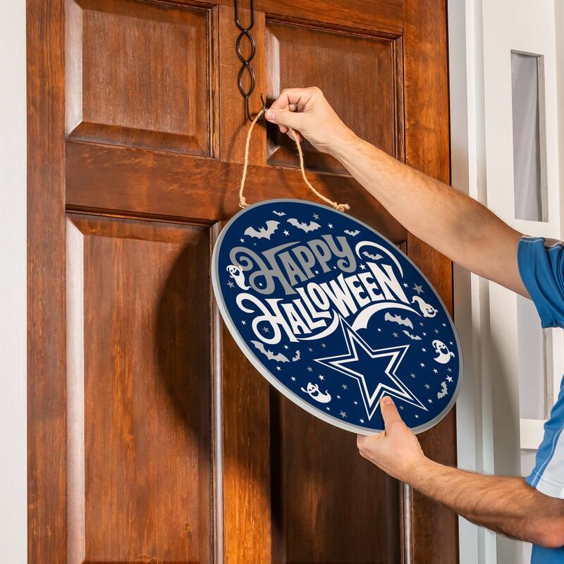 Dallas Cowboys 18" x 18" Halloween Door Décor Wall Sign