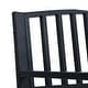 preview thumbnail 6 of 4, 47.2" Patio Bench, Made of Powder-Coated Steel, Outdoor Backyard Bench, Sturdiness and Stability, Stylish Outdoor Furniture