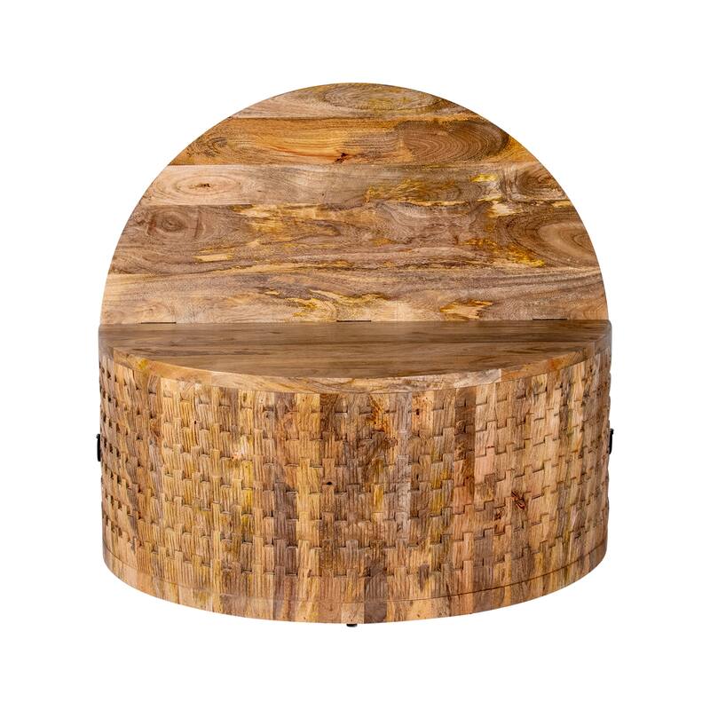 Maadze Lift 40 inch Round Coffee Table with Storage