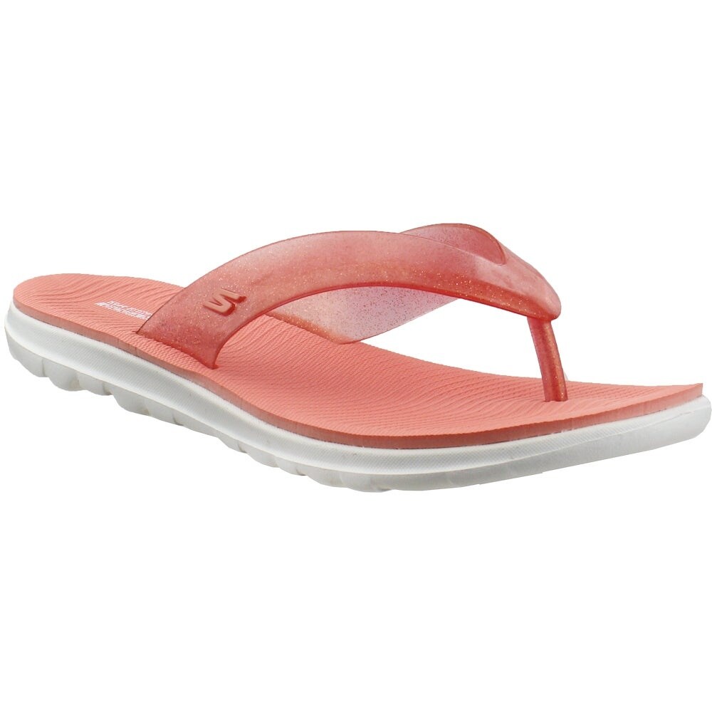 skechers sandals orange
