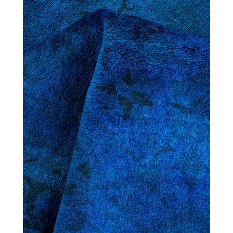 Fine Vibrance, One-of-a-Kind Hand-Knotted Area Rug - Blue, 3' 2" x 5' 1" - 3' 2" x 5' 1"