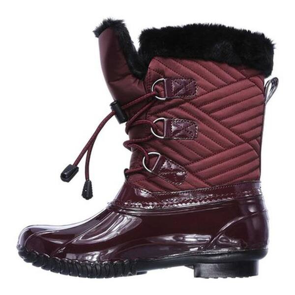 Shop Skechers Women S Hampshire Manchester Duck Boot Burgundy
