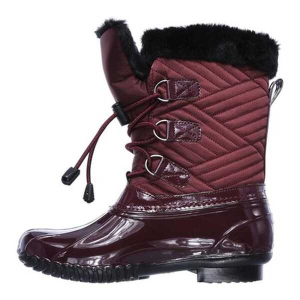 skechers burgundy boots