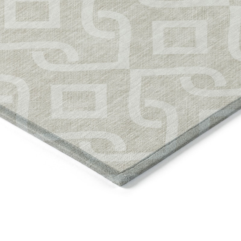 HomeRoots Geometric Transitional Rectangle Outdoor Rug