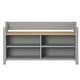 preview thumbnail 3 of 10, Furniture Dash | Shoe Rack and Bench White Distressed