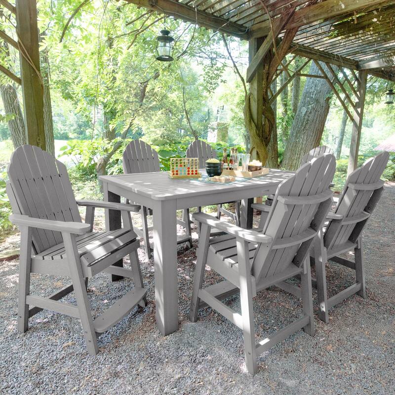 Hamilton 7-Piece Outdoor Dining Set - 42" x 72" Table, Counter-height