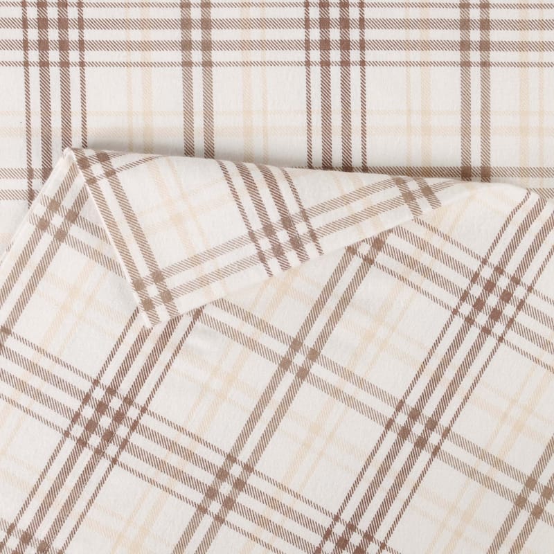 Superior Plaid Flannel Cotton Farmhouse Sheet Set