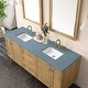 preview thumbnail 35 of 37, James Martin Vanities Laurent 72" Double Vanity, Light Natural Oak