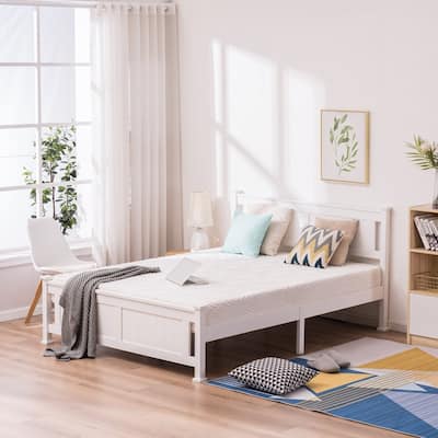 Classic Design Panel Bed Frame with Headboard