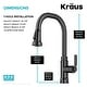 preview thumbnail 114 of 154, Kraus 2-Function 1-Handle 1-Hole Pulldown Sprayer Brass Kitchen Faucet