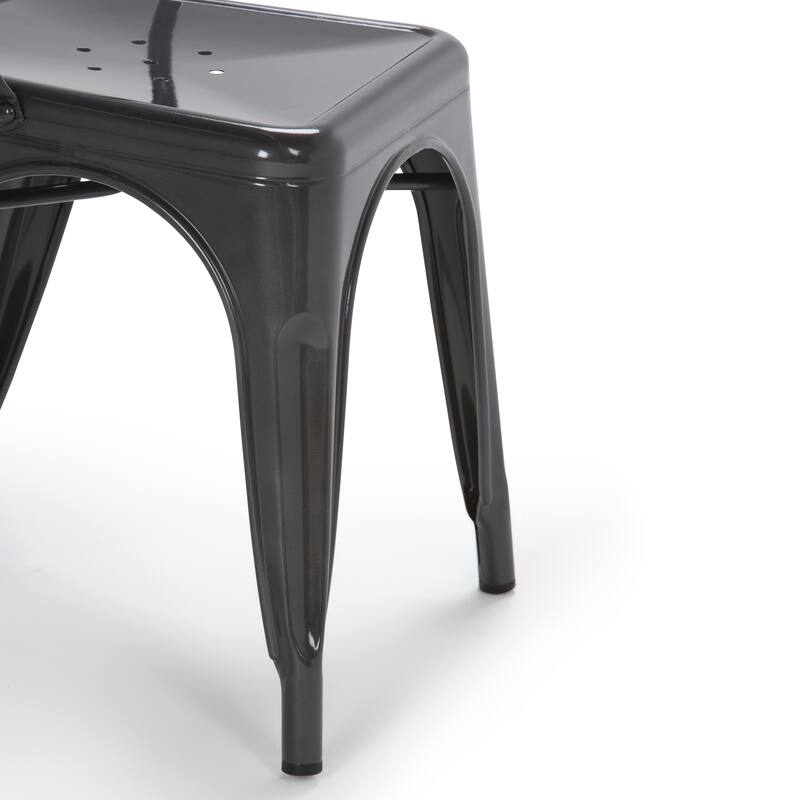 WYNDENHALL Freya Industrial Metal Dining Side Chair (Set of 2) , Fully Assembled - 17.7"w x 21.1"d x 33.1"h