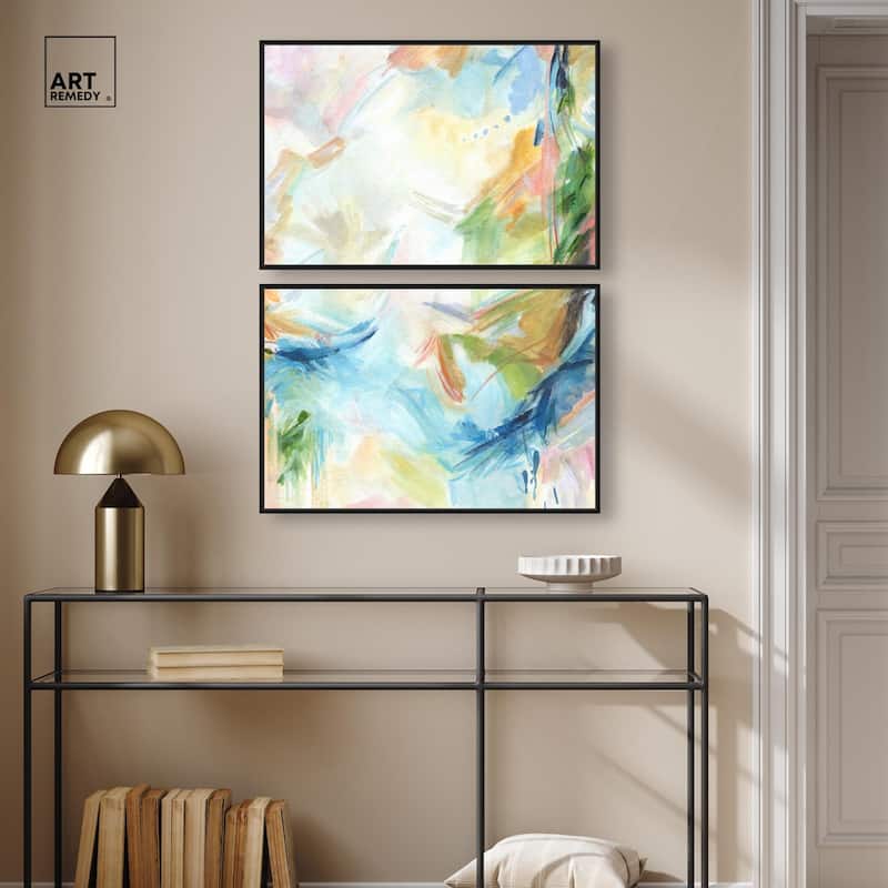 In the Beginning Canvas Set of 2 by Art Remedy