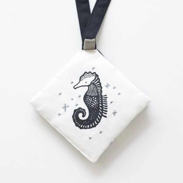 slide 2 of 5, Wee Gallery Crinkle Pages Stroller Toy - Ocean - Multi-Color