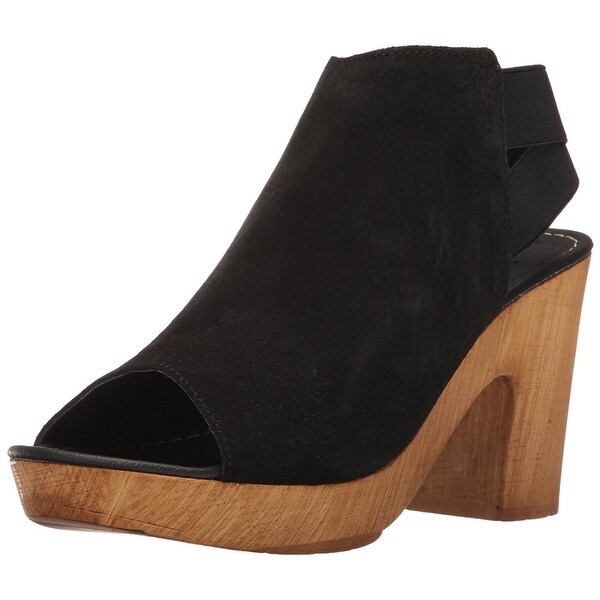 Kenneth Cole Reaction Womens Log Line Suede Peep Toe Sandals
