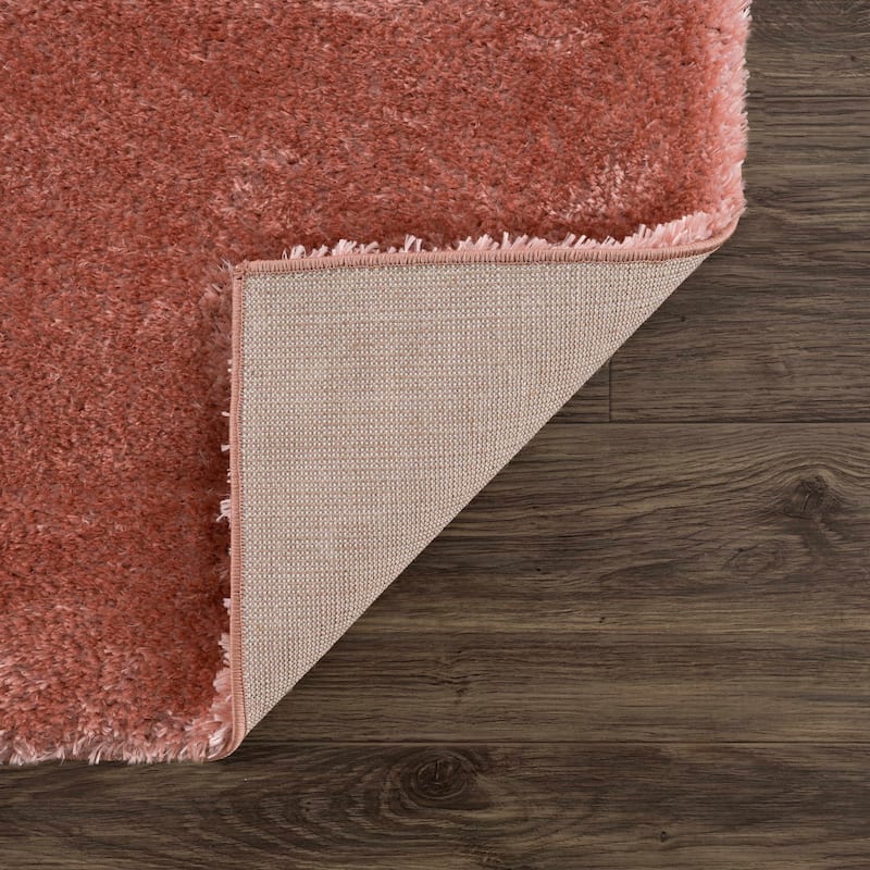 Hauteloom Heavenly Solid Shag Shaggy High Pile Area Rug