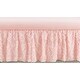 preview thumbnail 1 of 0, Pink Floral Rose Girl Crib Bed Skirt - Solid Light Blush Flower Luxurious Elegant Princess Vintage Boho Shabby Chic Luxury Glam