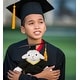 preview thumbnail 4 of 4, DolliBu Long Leg Lamb Graduation Plush Toy with Gown and Cap w/ Tassel - 10.5 inches