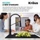 preview thumbnail 9 of 36, Kraus Bolden 2-Function 1-Handle Commercial Pulldown Kitchen Faucet