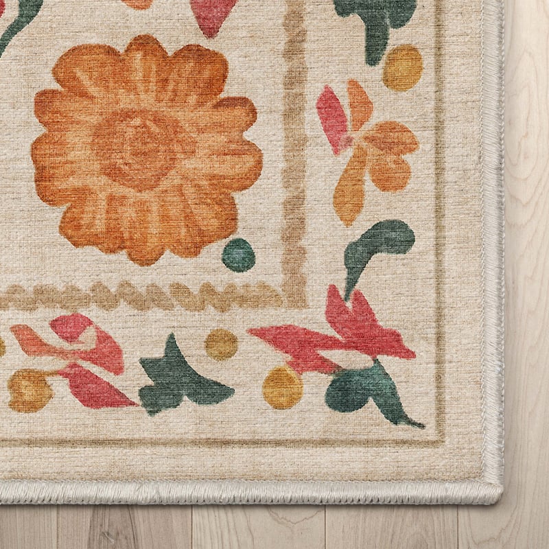 Well Woven Apollo Suzani Tribal Medallion Flat-Weave Area Rug