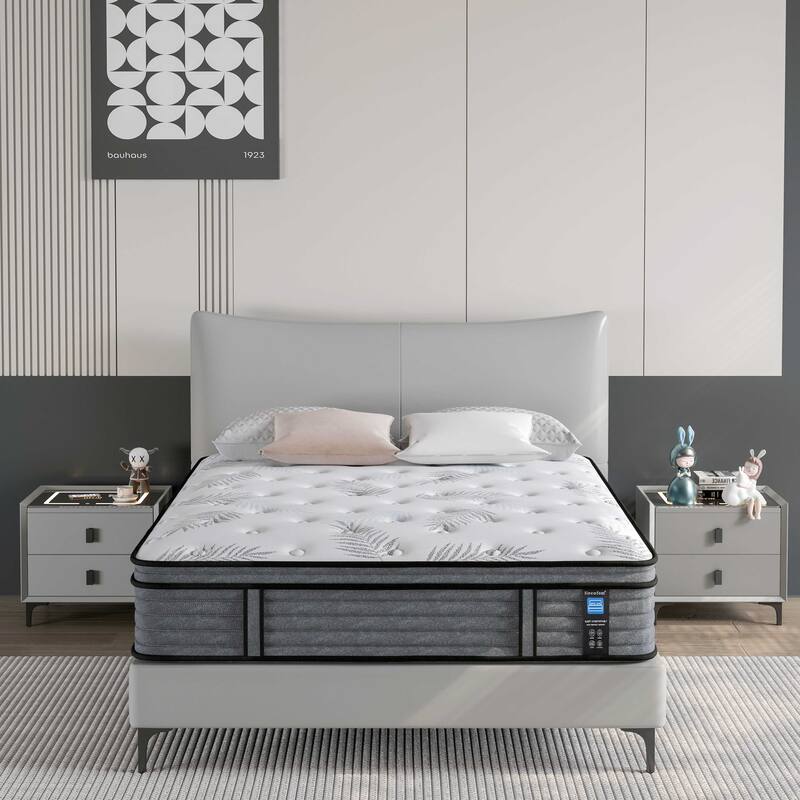 14 inch Firm Euro Top Hybrid Memory Foam Mattress