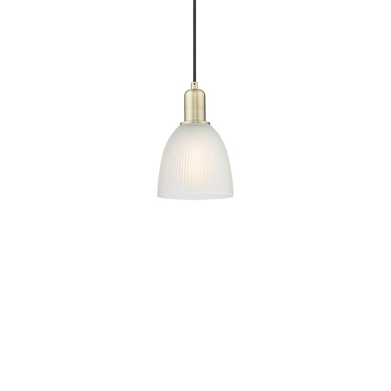 Innovations Lighting 716-1P-10-6 Castile Pendant Castile 6" Wide Mini - Antique Brass / White