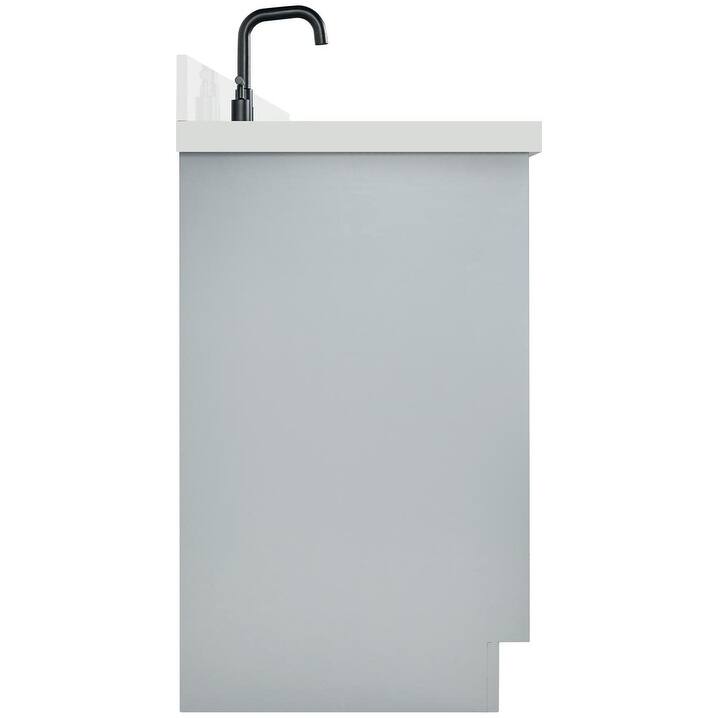 Ariel K67WQOVO Kelly 67" Free Standing Single Oval Basin Vanity Set