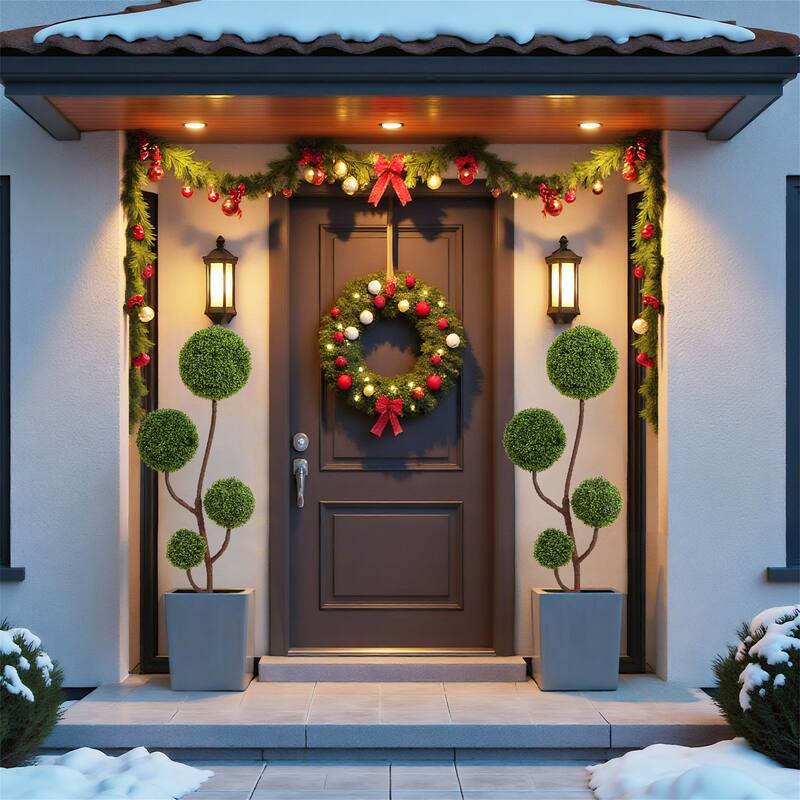 5FT Artificial Boxwood Topiary Tree