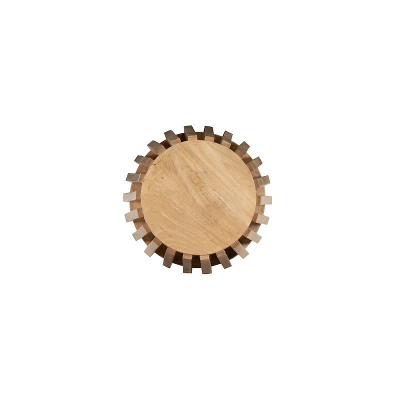 Asche Natural Mango Wood Side Table