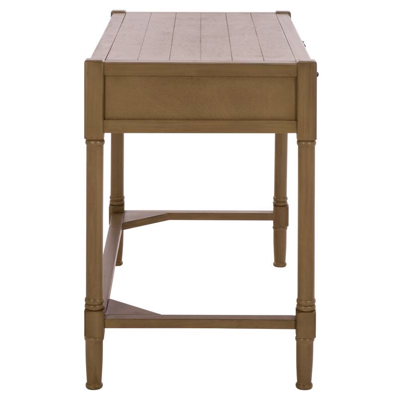 SAFAVIEH Zennure White Washed Grey Writing Desk