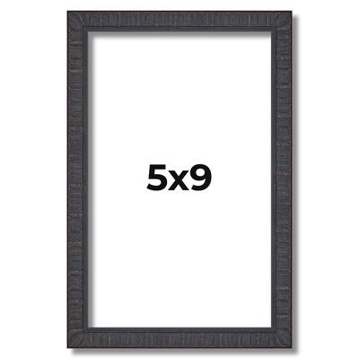 5x9 Frame Brown Solid Wood Picture Frame - Complete Modern Photo Frame