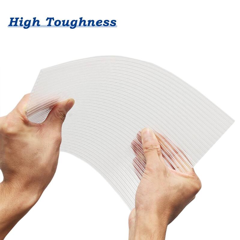 Aoodor 6-Pack Polycarbonate Panels, UV-Protected Waterproof Clear Sheets, Twin-Wall Design for Greenhouses and Gazebos