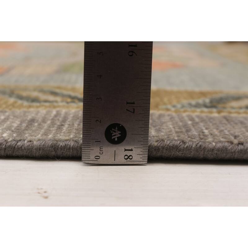 ECARPETGALLERY Hand-knotted Modern Oushak Grey Wool Rug - 11'10 x 14'10