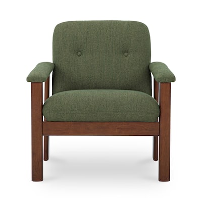 NADAAL STUDIOS Sawyer, Lounge Chair Recycled Upholstery, Green