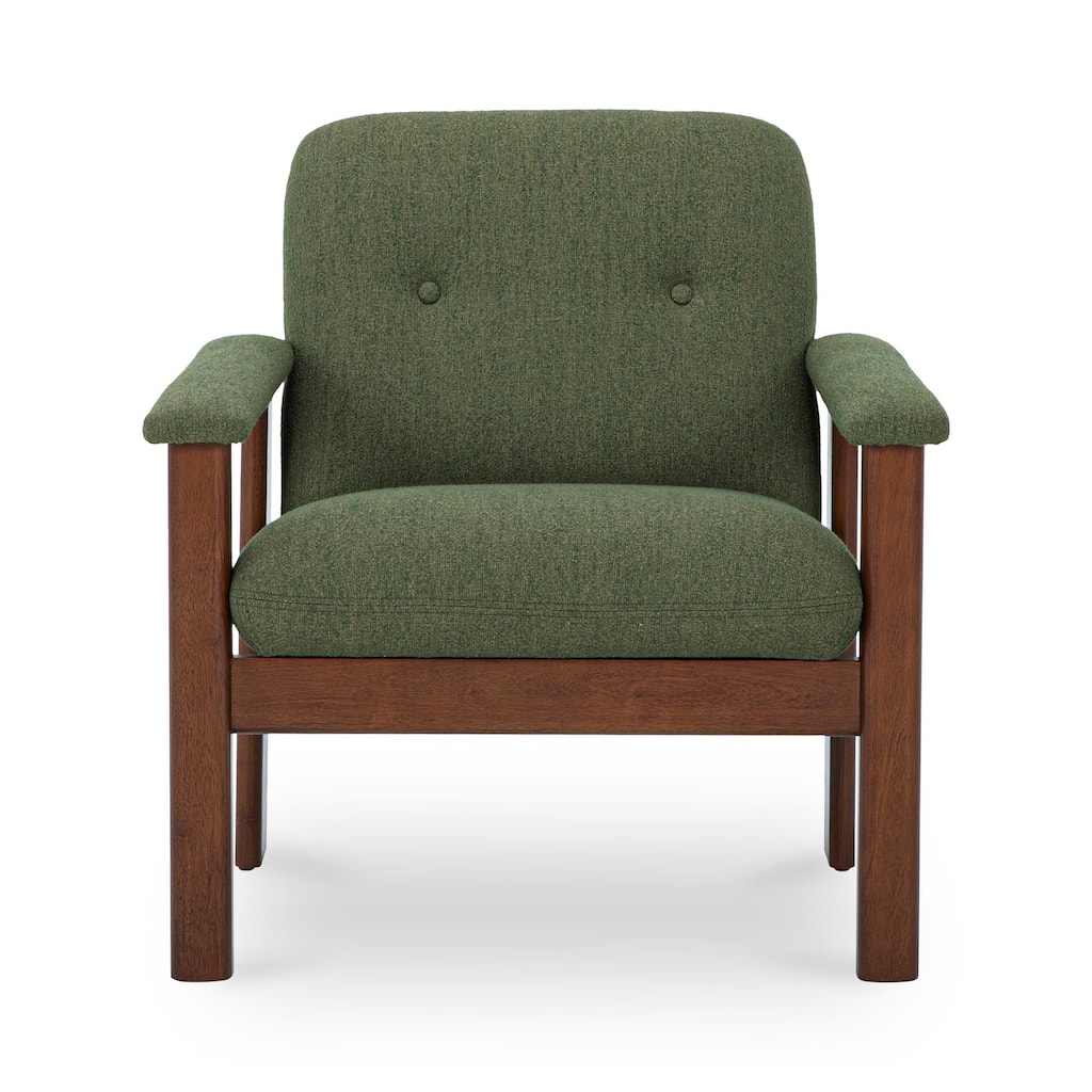 NADAAL STUDIOS Sawyer, Lounge Chair Recycled Upholstery, Green