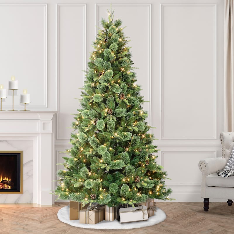 Puleo International Pre-Lit 7.5' Montana Pine Artificial Christmas Tree