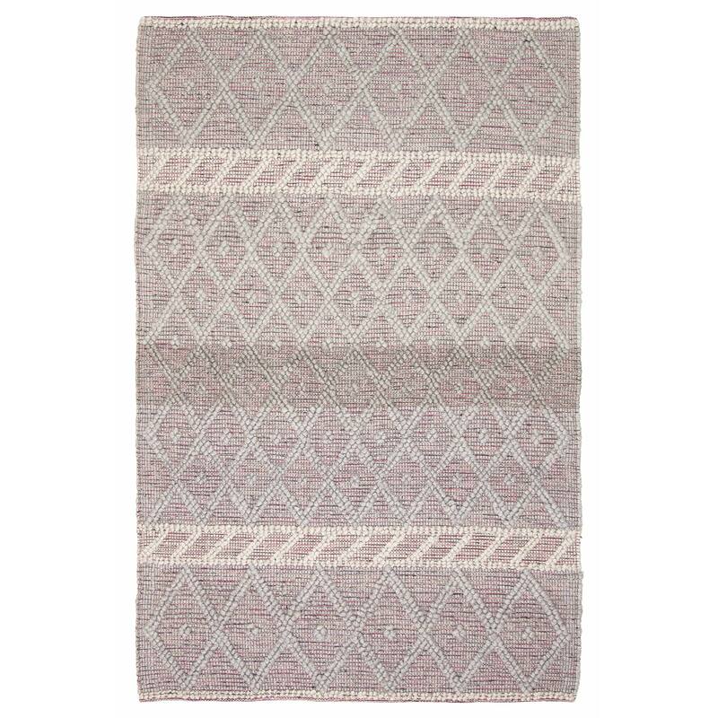 ECARPETGALLERY Braid weave Sienna Grey Wool Rug - 5'1 x 7'8 - Grey - 5'1 x 7'8
