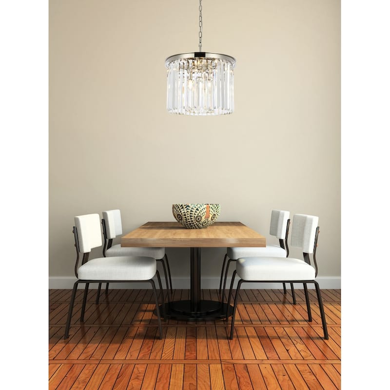 Royce Edge 6-Light Polished Nickel Pendant