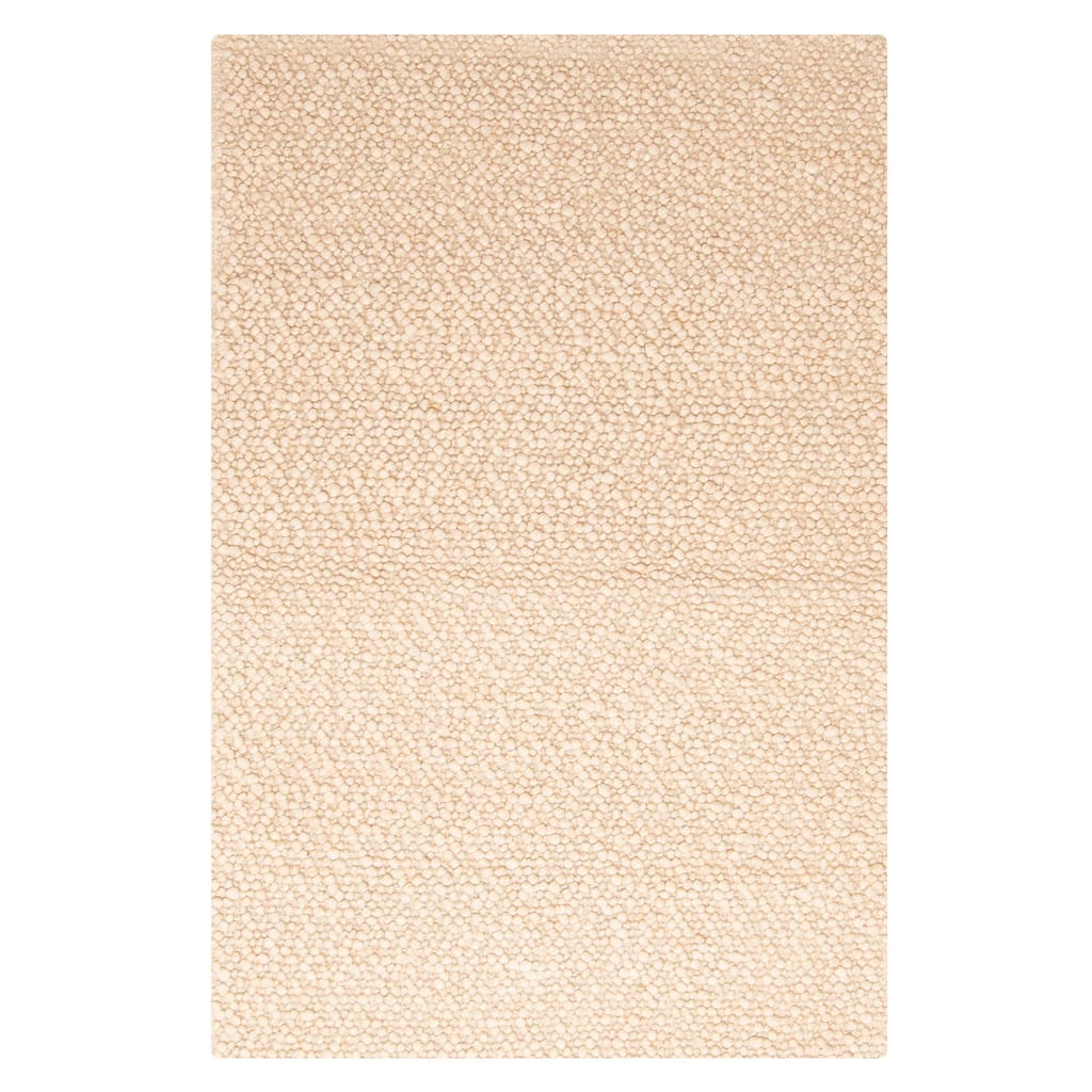 ECARPETGALLERY Braid weave Sienna Beige Wool Rug - 4'0 x 5'11