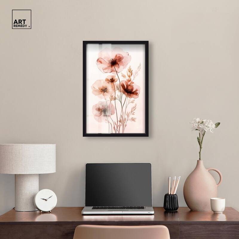 Petal Dye III Shadowbox by Art Remedy