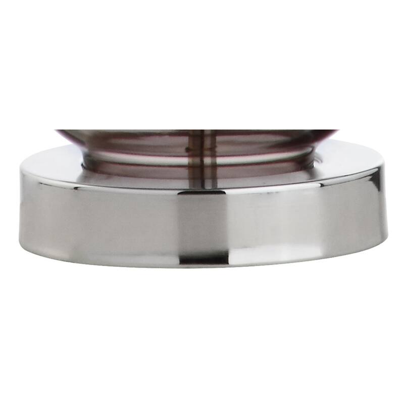 Colette 20" Mini Glass LED Table Lamp, Silver by JONATHAN Y