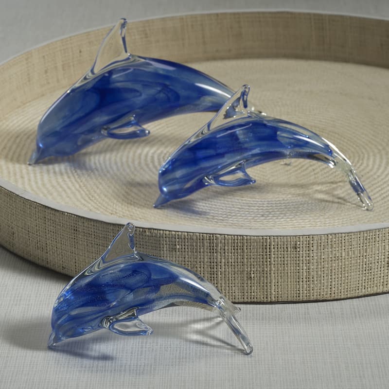 Marinella Decorative Glass Dolphin