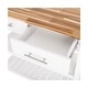 preview thumbnail 3 of 5, Seville Classics Acacia Top Kitchen Cart