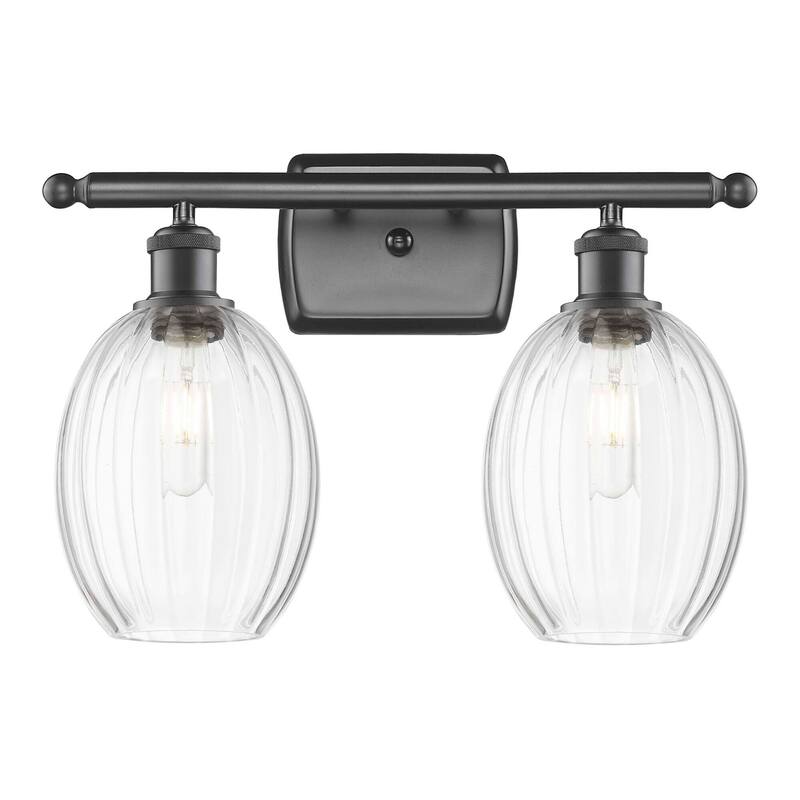 Innovations Lighting 516-2W-12-17 Preston Vanity Preston 2 Light 17" - Oil Rubbed Bronze / Clear