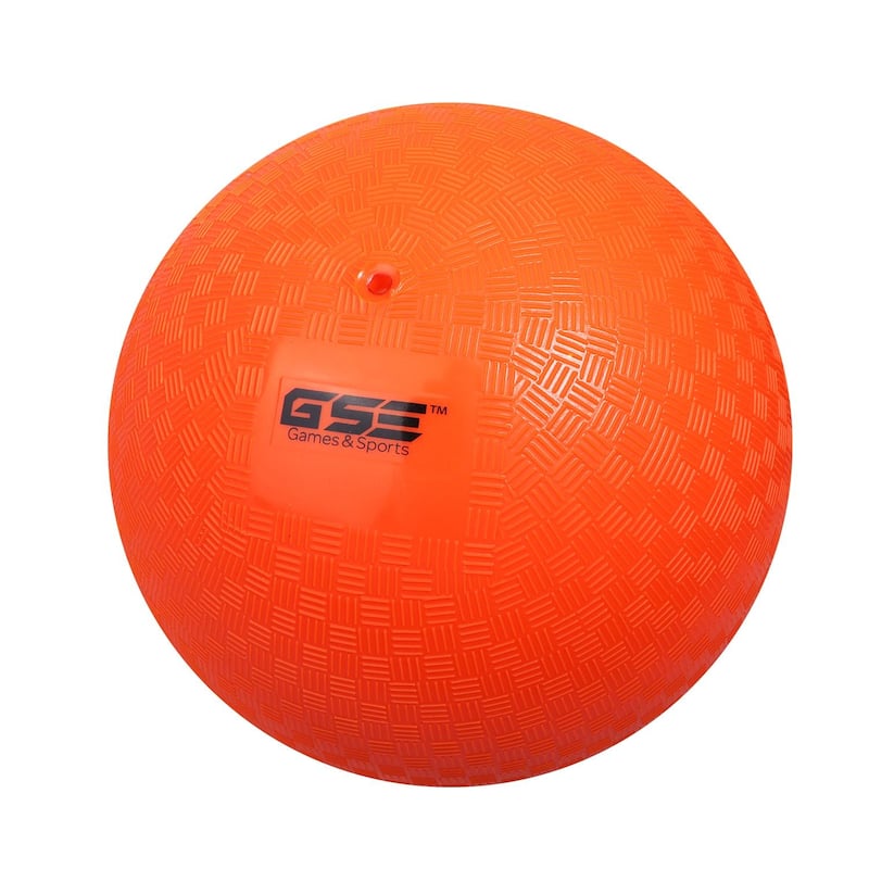 GSE™ 8.5" Inflatable Playground Balls, Kickball, Dodge Ball, Four Square Ball. Indoor/Outdoor Kids Toy Balls - Orange