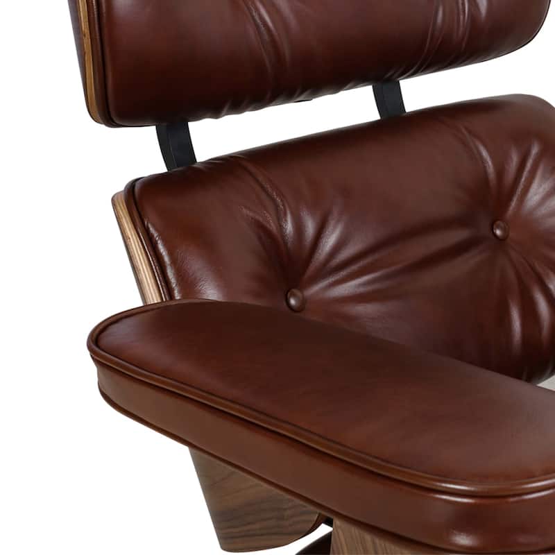 Mid Century Modern Leather Lounge Chair Armchair Recliner